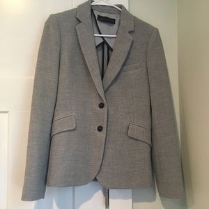 Zara Woman Gray Knit Blazer
